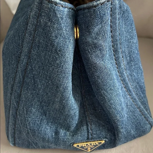 Prada Canapa Denim Tote – Lg | Authentic 💙 - Picture 5 of 17